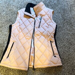 Calvin Klein Chic Quilted Puffer Vest - Pink and Black M
